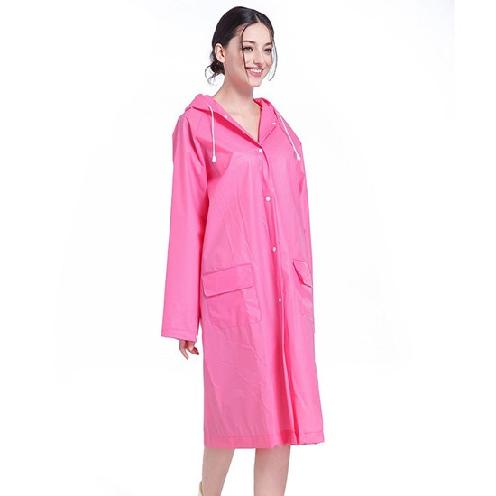 EVA Raincoat Waterproof Rain Coats Long Sleeve poncho For Adults