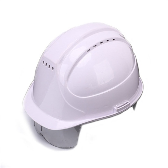 Valved safety helmet with goggles